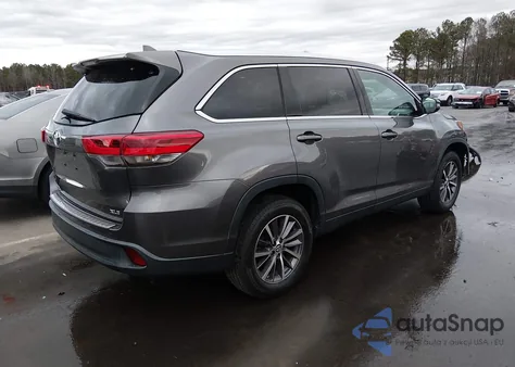2019 Toyota Highlander Xle from USA, damaged, VIN 5TDKZRFH9KS551012